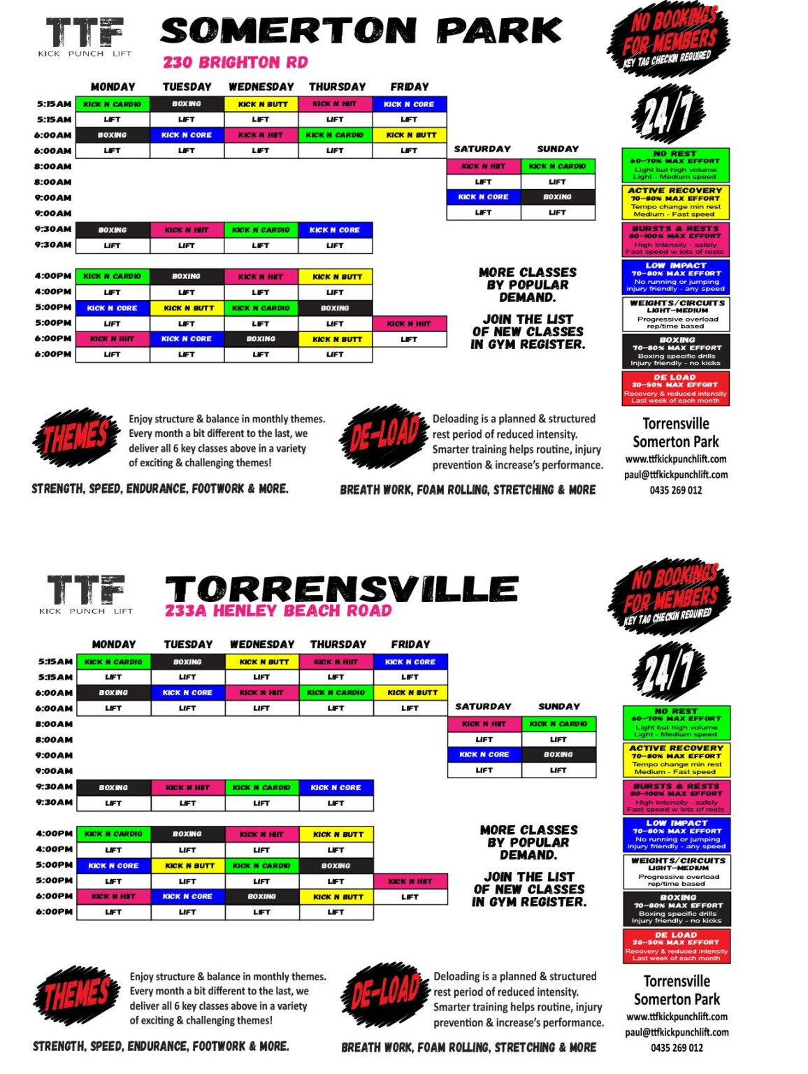 Timetable