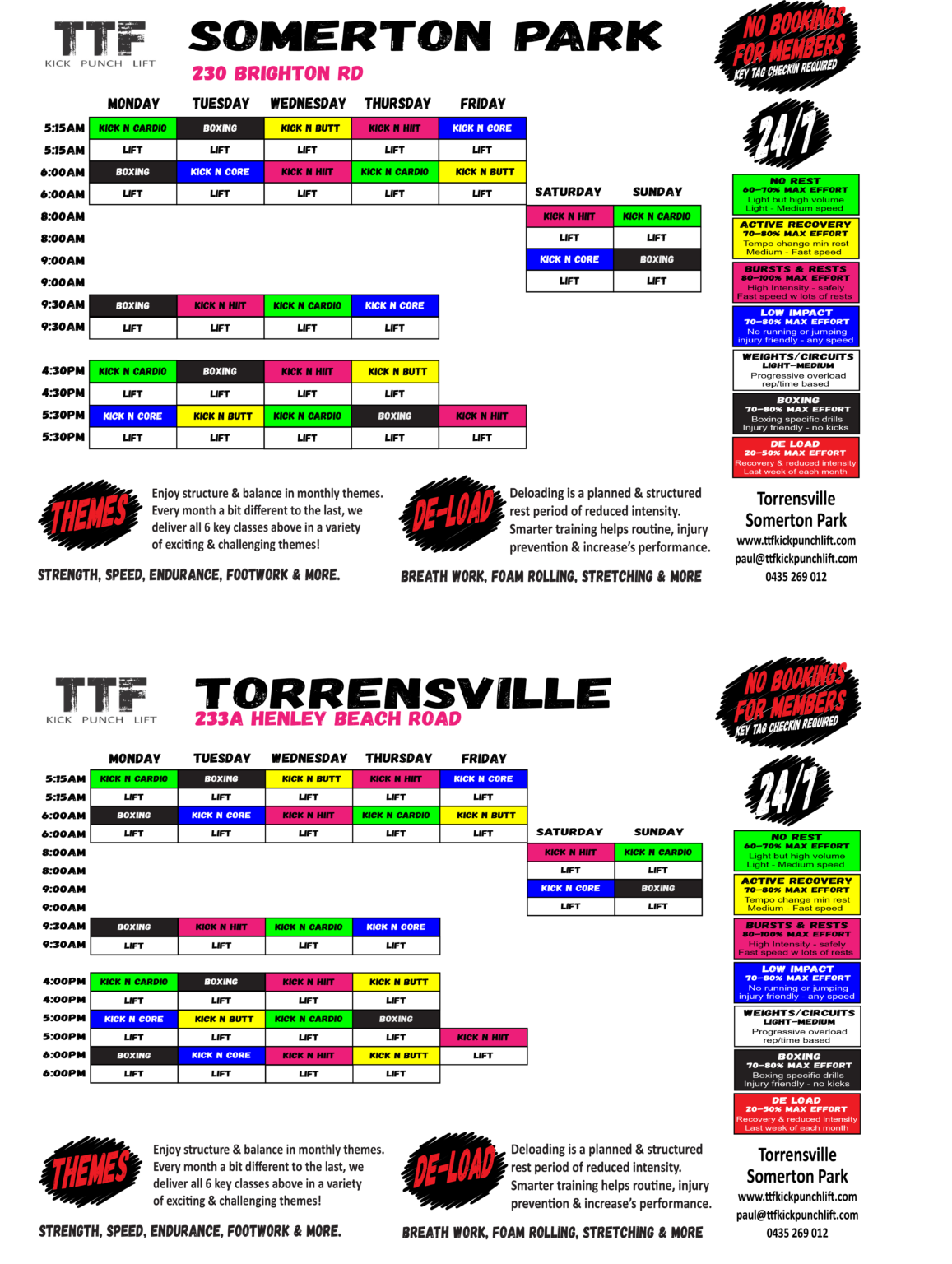 Timetable