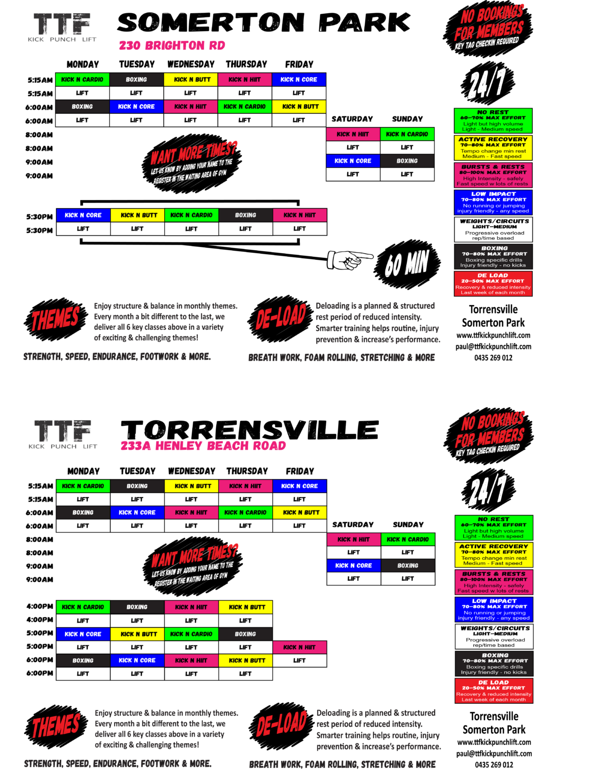 Timetable